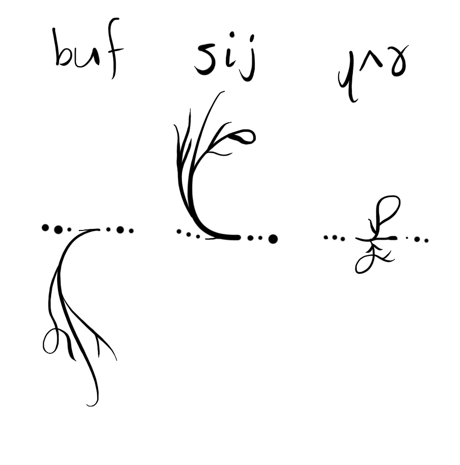 consonants on vowels